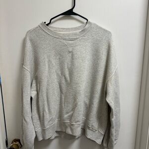 Abercrombie & Fitch Light Gray Sweatshirt